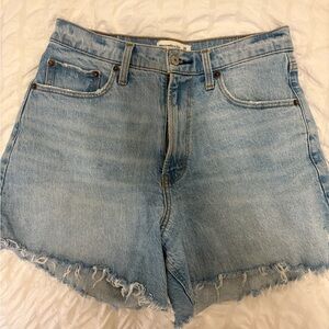 Denim High-Waisted DAD Shorts A&F